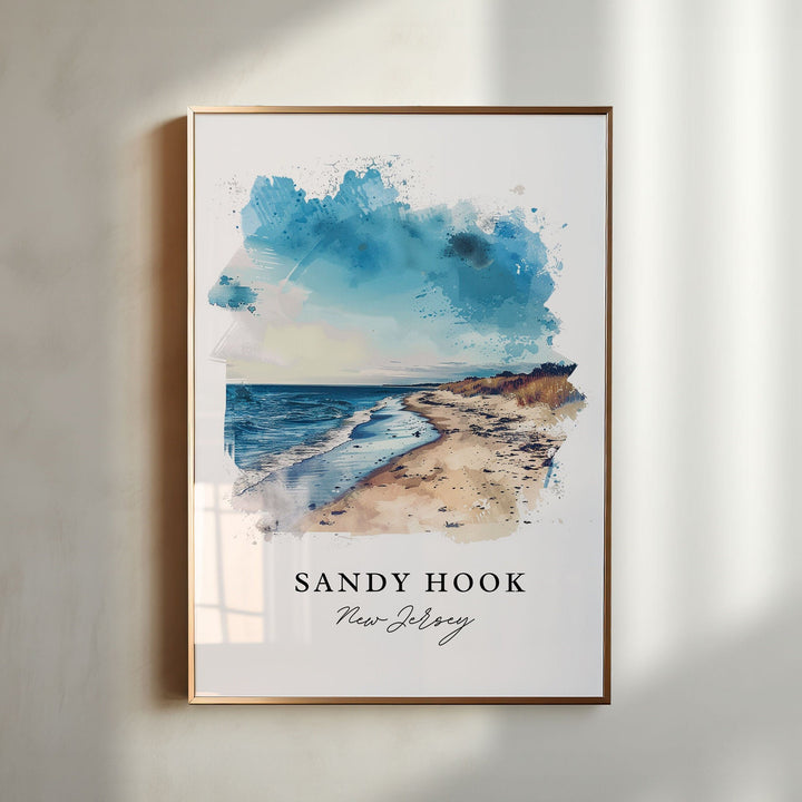 Sandy Hook NJ Wall Art, Jersey Shore Print, Sandy Hook Wall Art, New Jersey Gift,