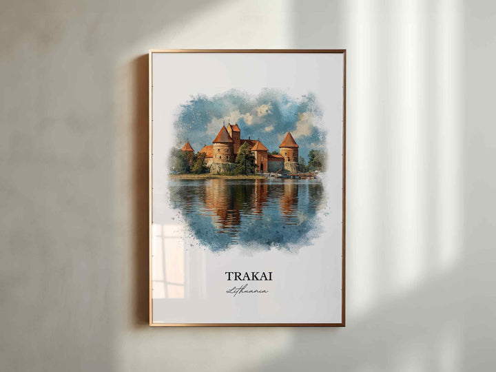 Trakai, Lithuania – Watercolor Art Print