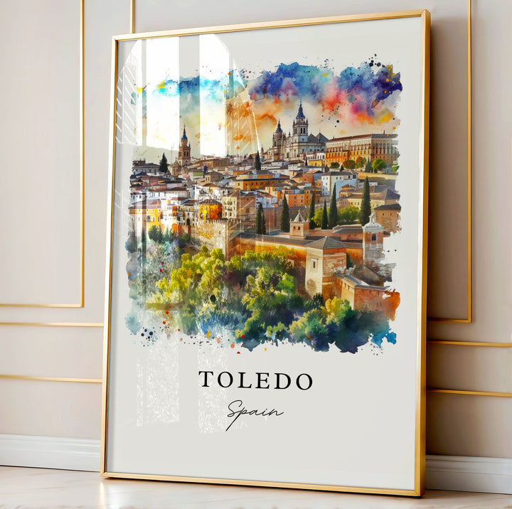 Toledo Spain Wall Art, Toledo Print, Toledo Spain Wall Art, Madrid Gift, Espana Travel Print, Travel Poster, Travel Gift, Housewarming Gift