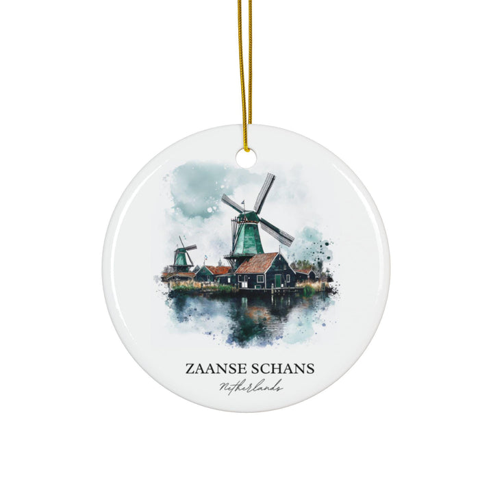 Zaanse Schans Ornament: Unique Zaanse Schans Souvenir, Netherlands Xmas Decor, and Authentic Zaanse Schans Gift