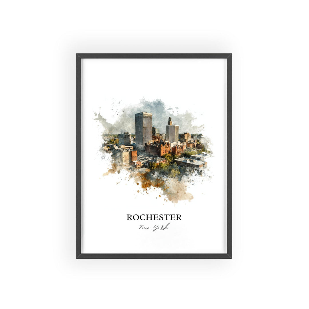 Rochester, New York – Watercolor Art Print