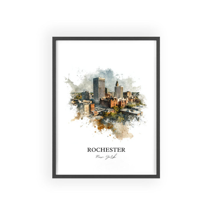 Rochester, New York – Watercolor Art Print