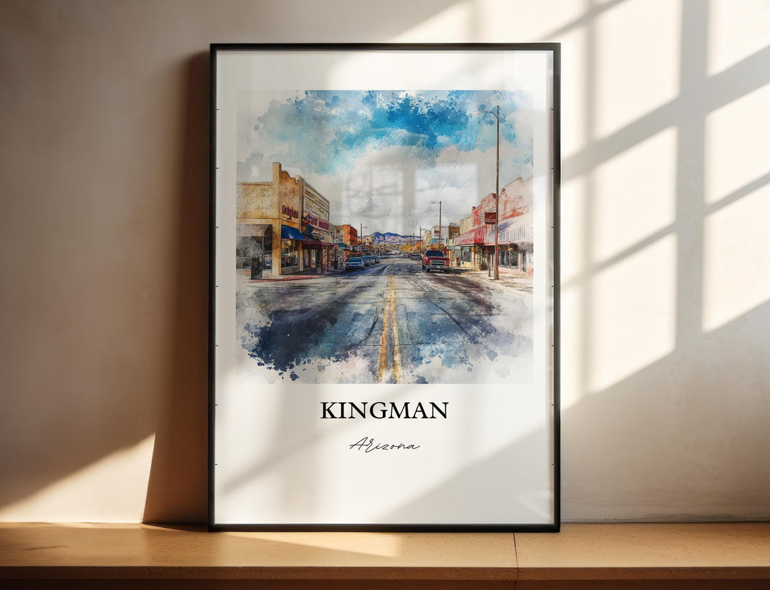 Kingman AZ Wall Art - Arizona Print