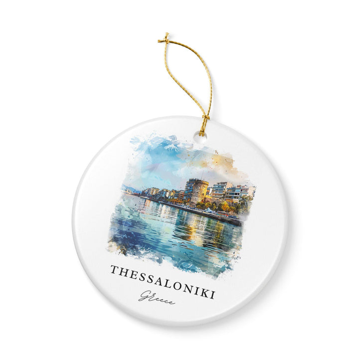 Thessaloniki Ornament: Unique Thessaloniki Souvenir, Thessaloniki Greece Xmas Decor, and Authentic Greece Gift