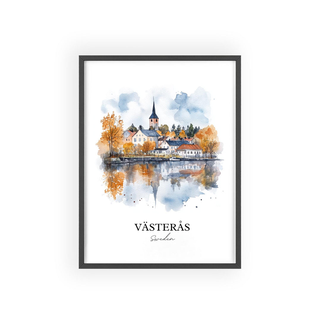 Vasteras Travel Print Wall Art Vasteras Wall Hanging Home Décor Vasteras Gift Art Lovers Sweden Art Lover Gift Vasteras Poster