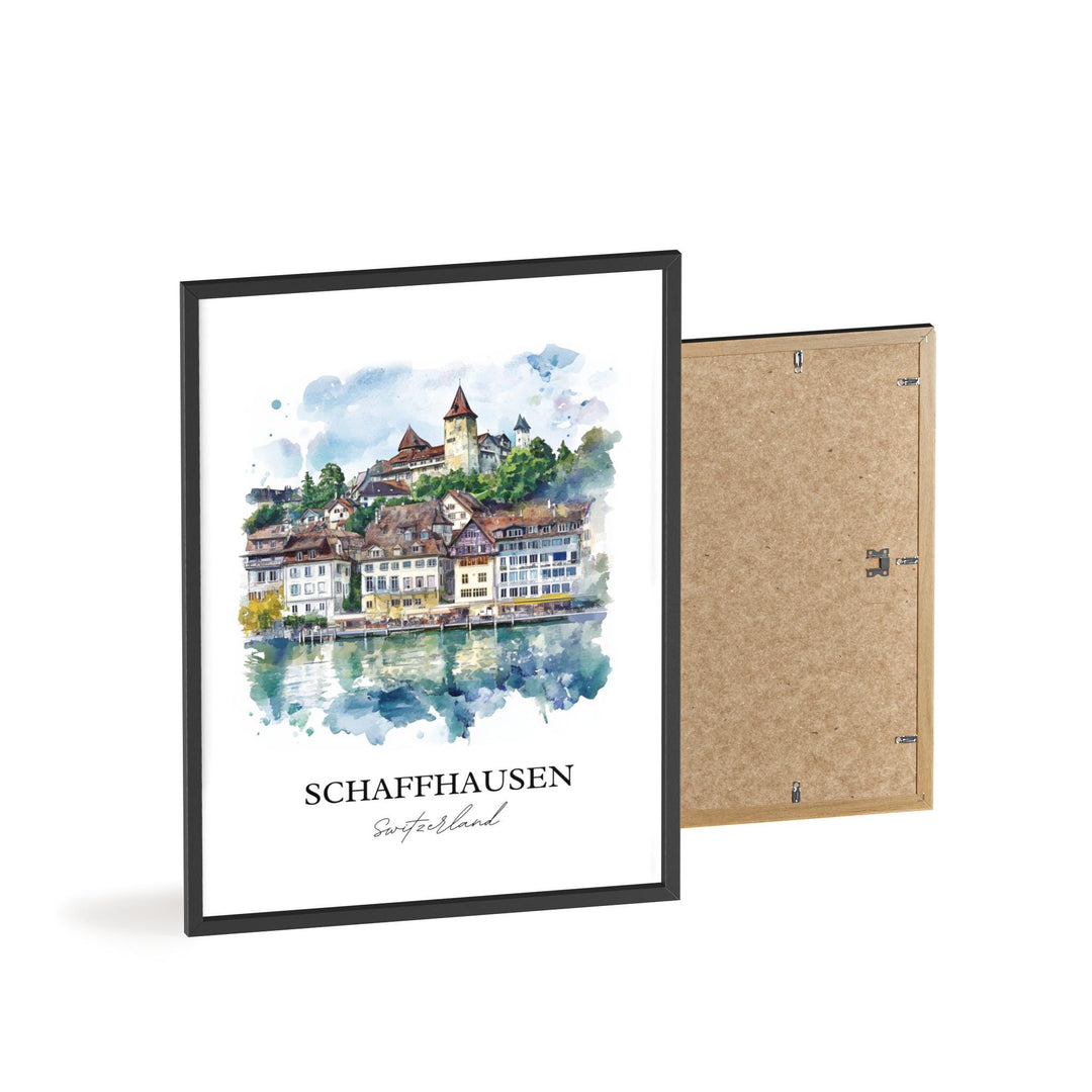 Schaffhausen Travel Print Wall Art Schaffhausen Wall Home Décor Schaffhausen Gift Art Lovers Switzerland Art Lover Gift Schaffhausen Poster