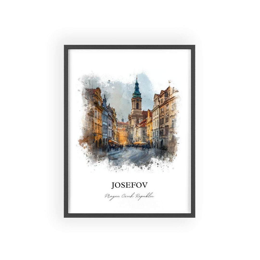 Josefov, Prague Czech Republic – Watercolor Art Print