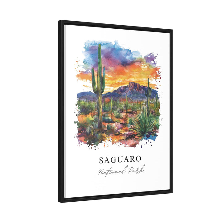 Saguaro National Park Art, Pima County Print, Saguaro Watercolor Art, Pima Arizona Gift,