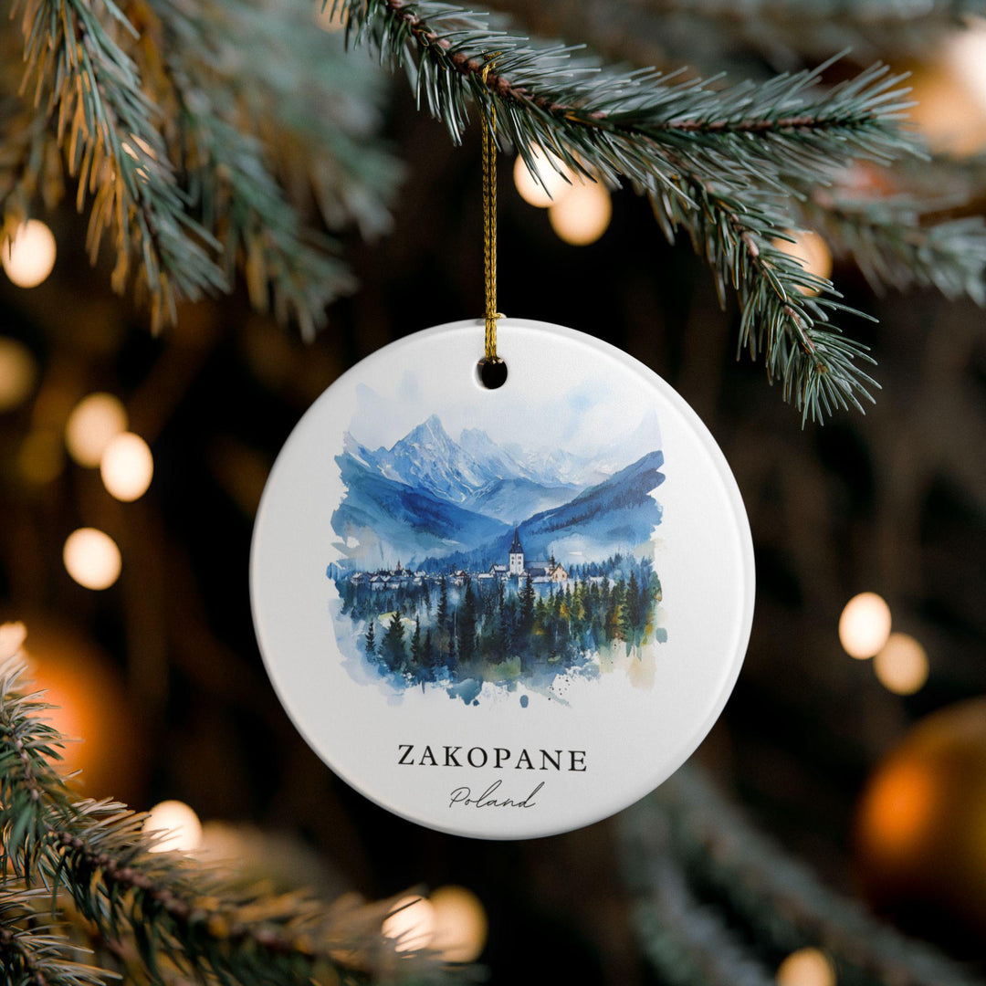 Zakopane Poland Ornament: Unique Zakopane Souvenir, Zakopane Xmas Decor, and Authentic Zakopane Poland Gift