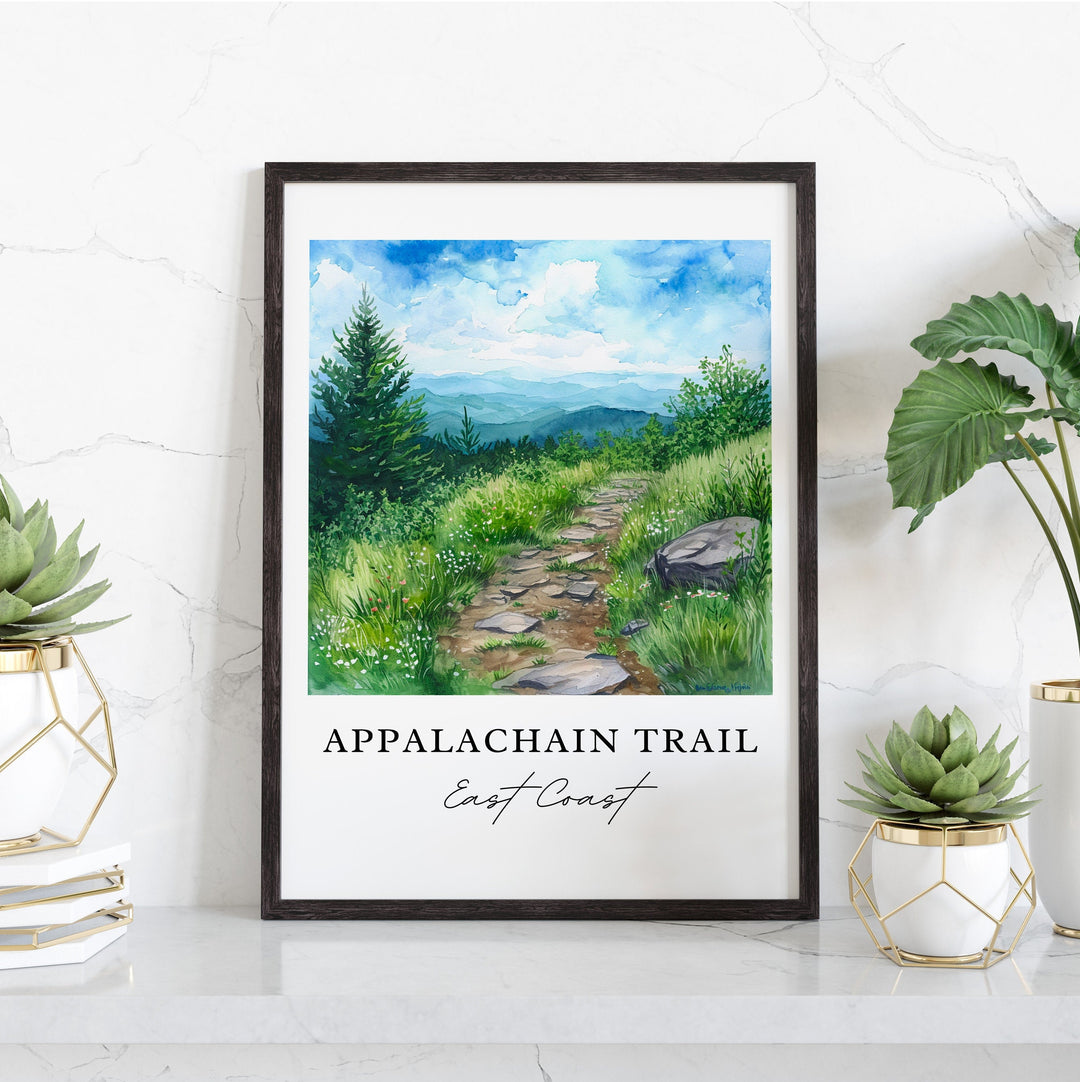 Appalachian Trail Wall Art - East Coast Print