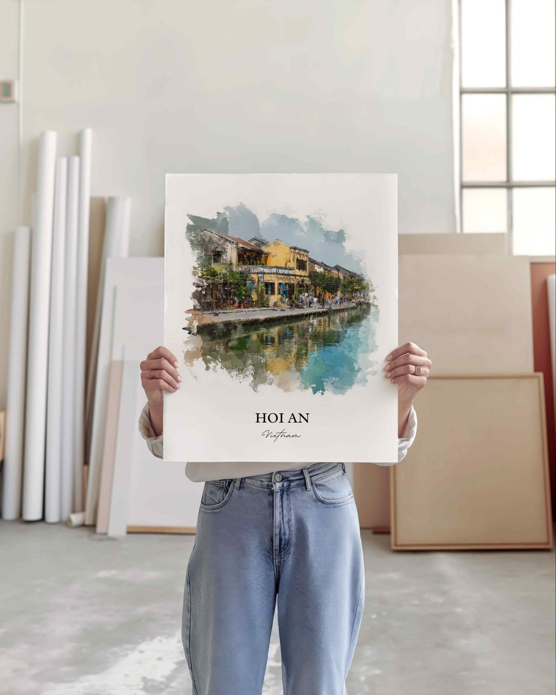 Hoi An, Vietnam – Watercolor Art Print