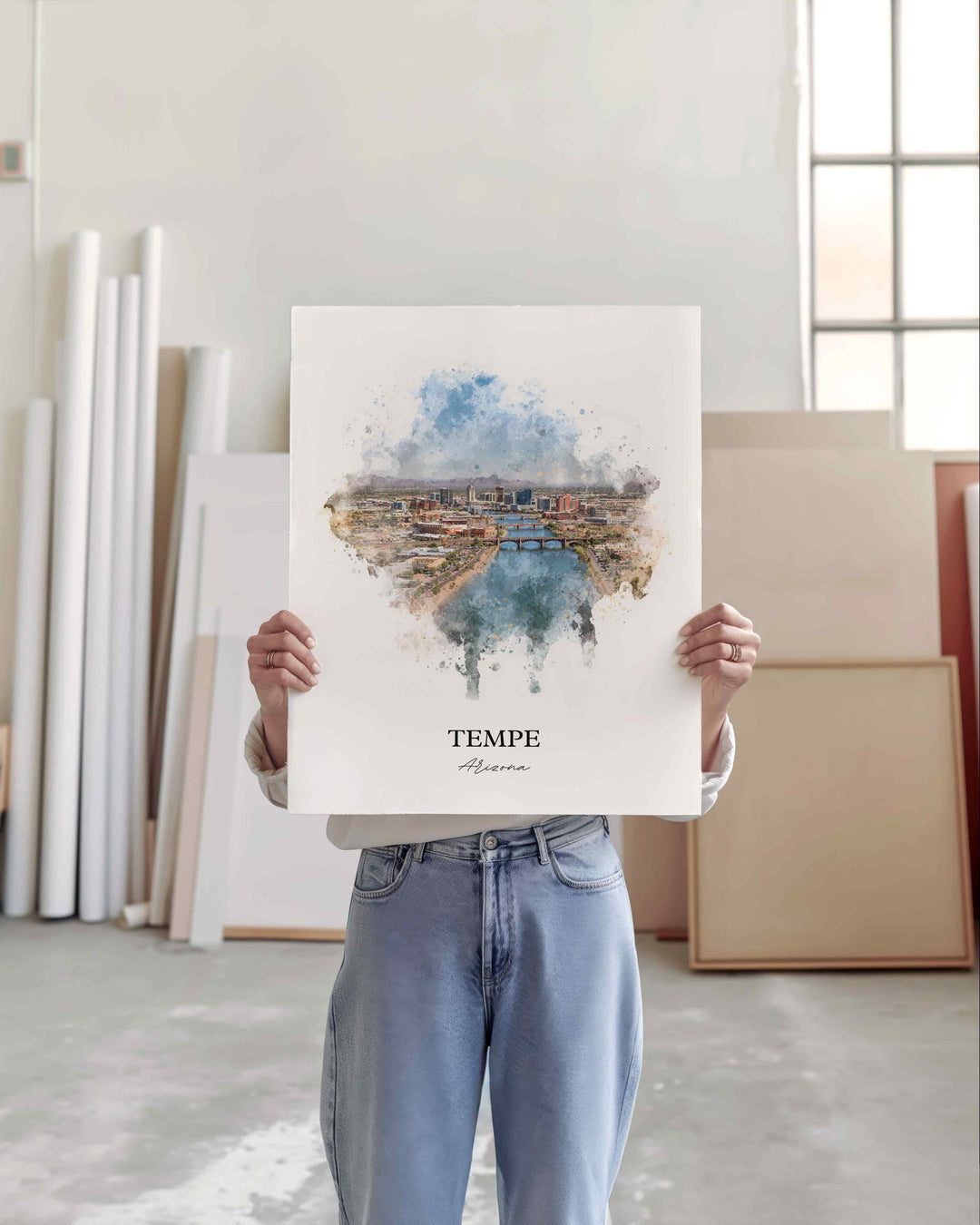 Tempe, Arizona – Watercolor Art Print