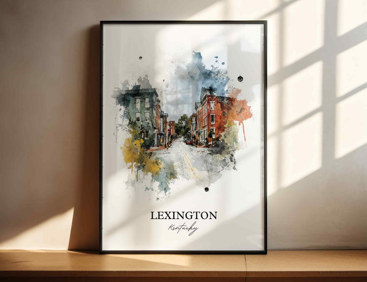 Lexington, Kentucky – Watercolor Art Print