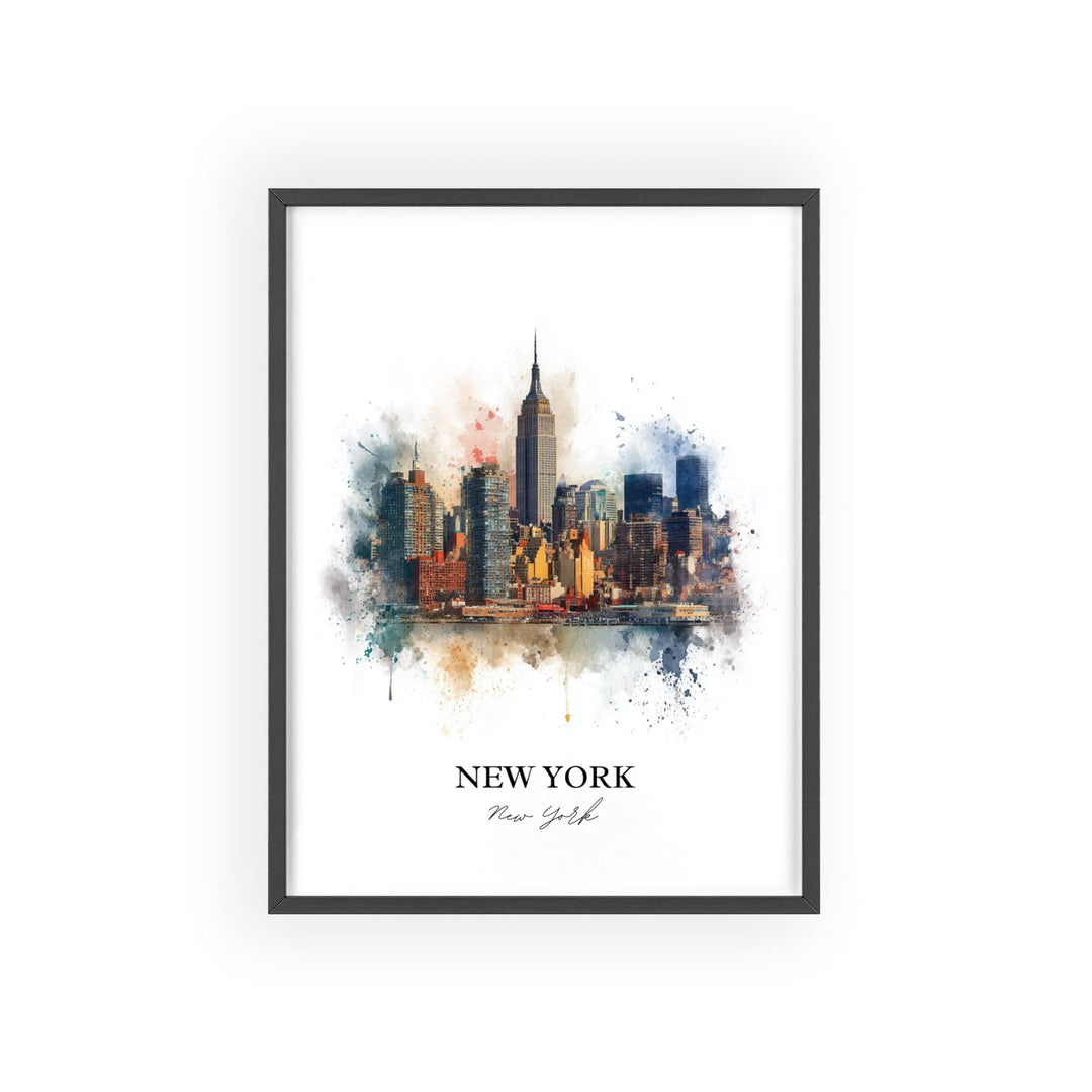 New York City, New York – Watercolor Art Print