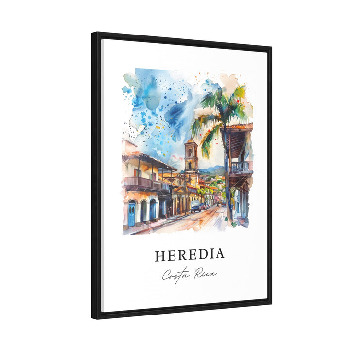 Heredia Costa Rica Art, Heredia Print, Heredia Watercolor, Heredia CR Gift,