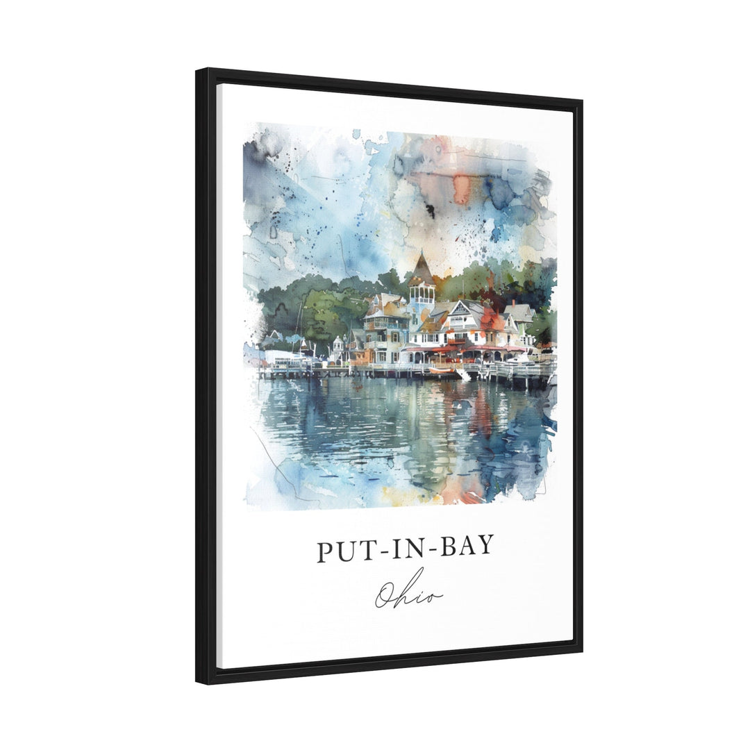 Put-in-Bay OH Wall Art, Lake Erie OH Print, Put-in-Bay Watercolor, Lake Erie Gift,