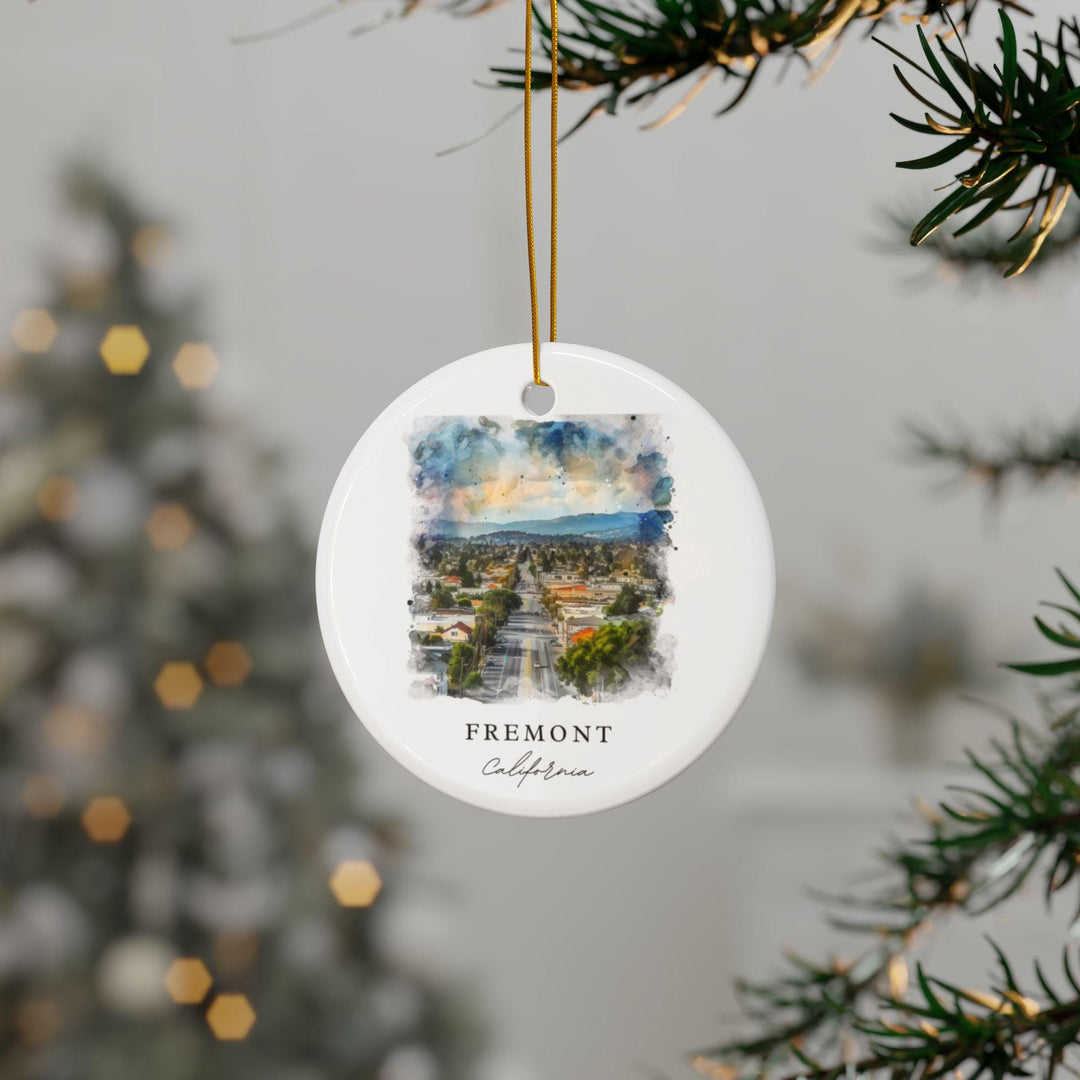 Fremont California Ornament: Fremont CA Souvenir, Fremont Cali Decor, and Fremont California Christmas Gift