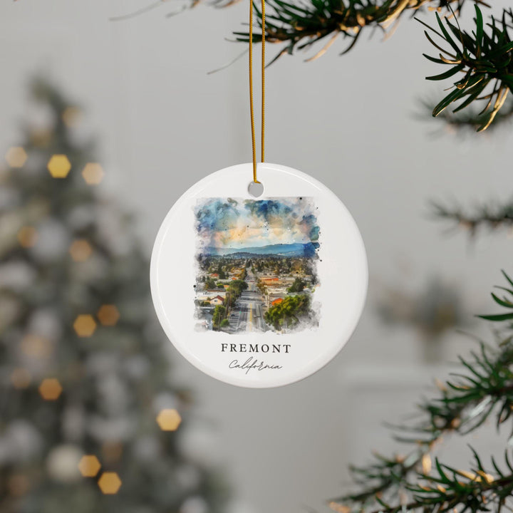 Fremont California Ornament: Fremont CA Souvenir, Fremont Cali Decor, and Fremont California Christmas Gift