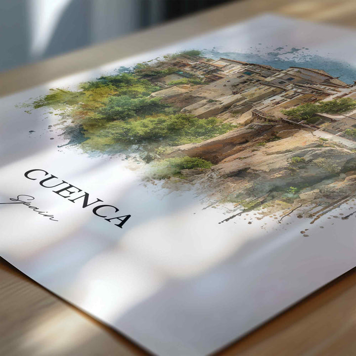 Cuenca, Spain – Watercolor Art Print