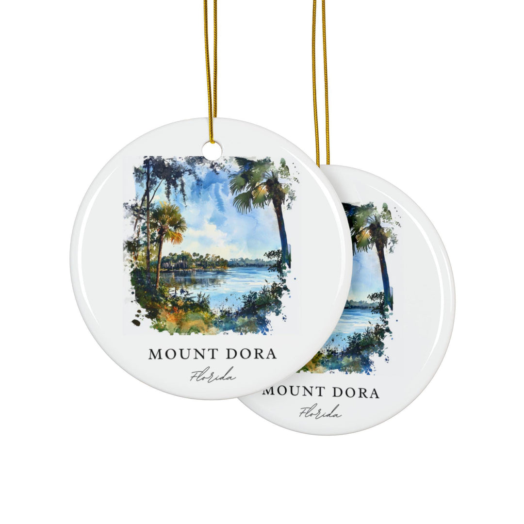 Mount Dora FL Ornament: Unique Mount Dora Souvenir, Florida Xmas Decor, and Authentic Mount Dora Florida Gift
