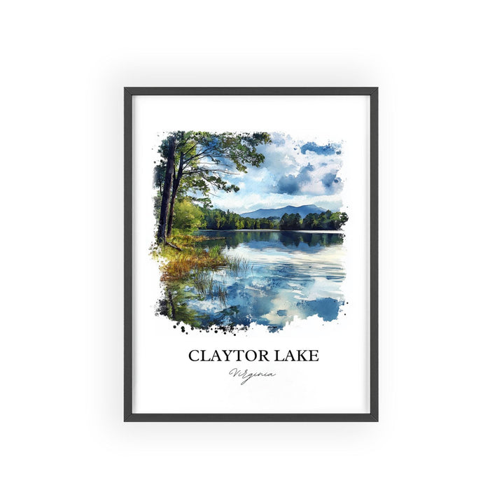 Claytor Lake, USA – Watercolor Art Print