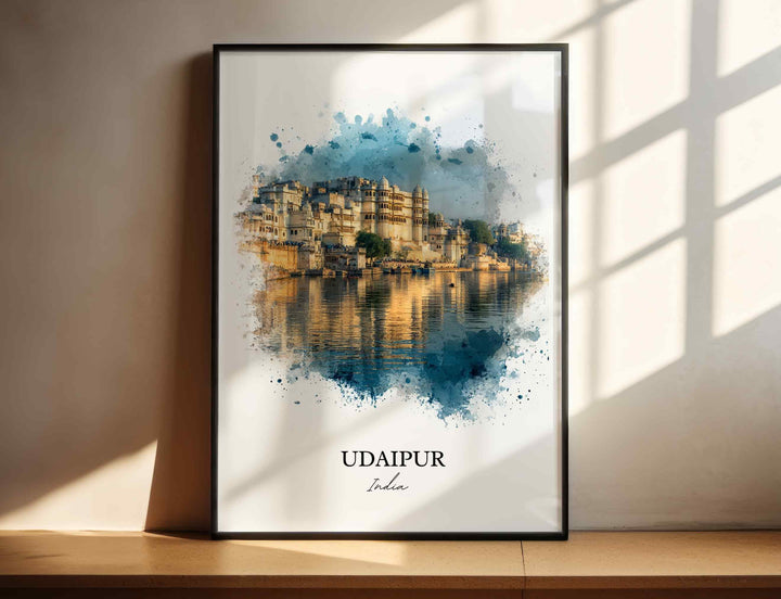 Udaipur, India – Watercolor Art Print