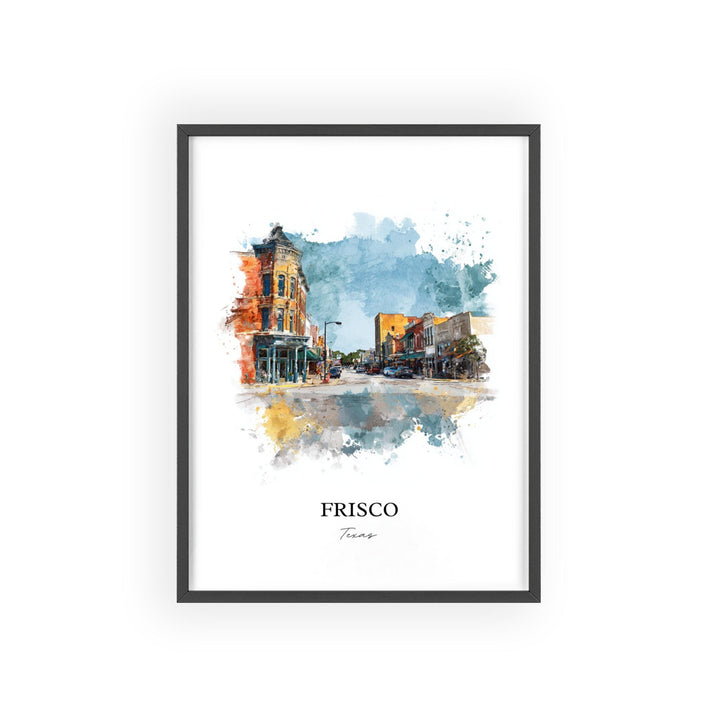 Frisco, Texas – Watercolor Art Print