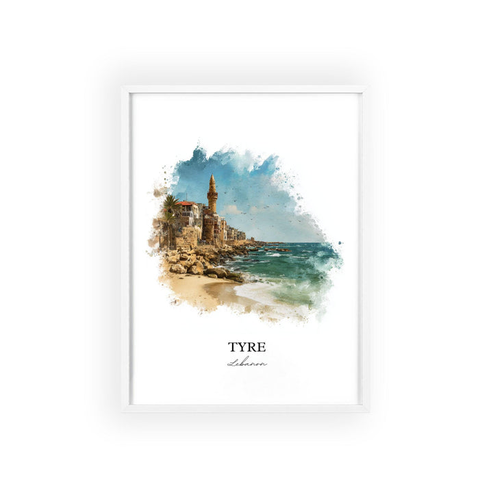 Tyre, Lebanon – Watercolor Art Print