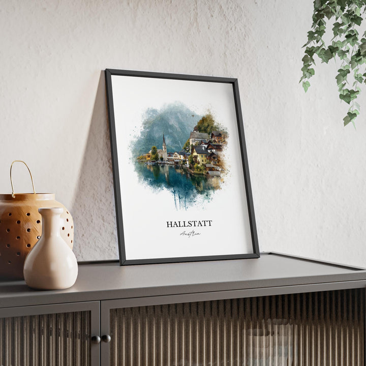 Hallstatt, Austria – Watercolor Art Print