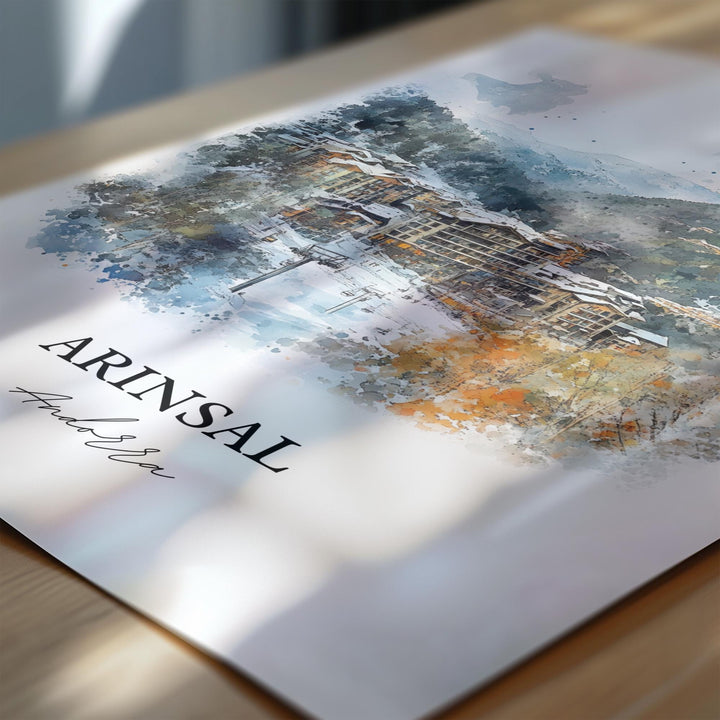 Arinsal, Andorra – Watercolor Art Print