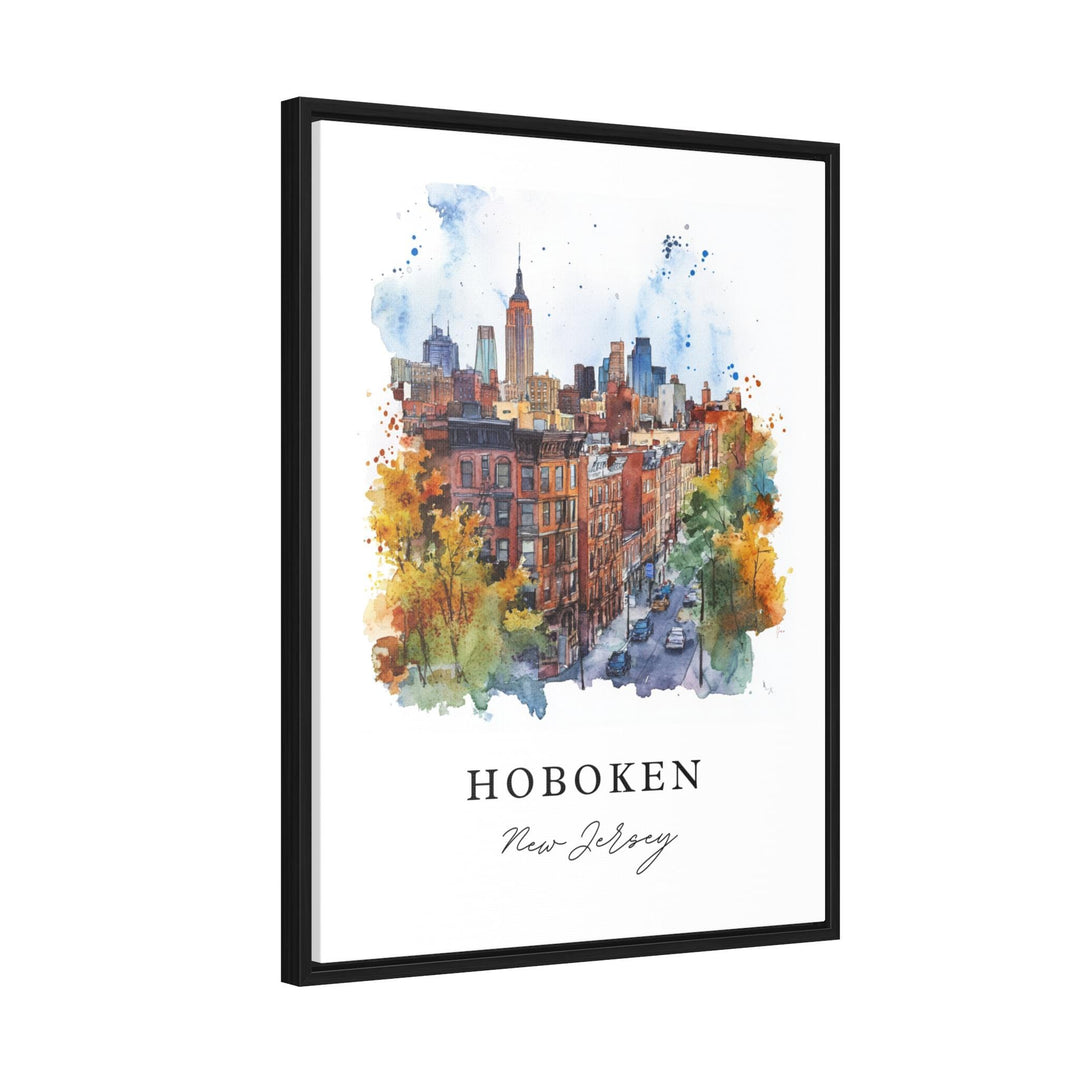 Hoboken Wall Art, Hoboken NJ Netherlands Print, Hoboken Watercolor Art, Hoboken Gift,