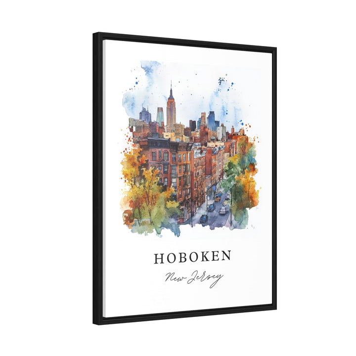 Hoboken Wall Art, Hoboken NJ Netherlands Print, Hoboken Watercolor Art, Hoboken Gift,