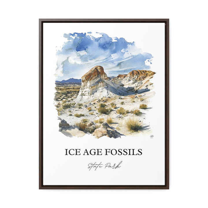 Ice Age Fossils Park Art, Las Vegas Print, Nevada Artwork, Ice Age Fossils State Park Gift, Travel Print, Travel Poster, Housewarming Gift
