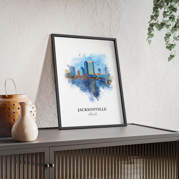 Jacksonville, Florida – Watercolor Art Print