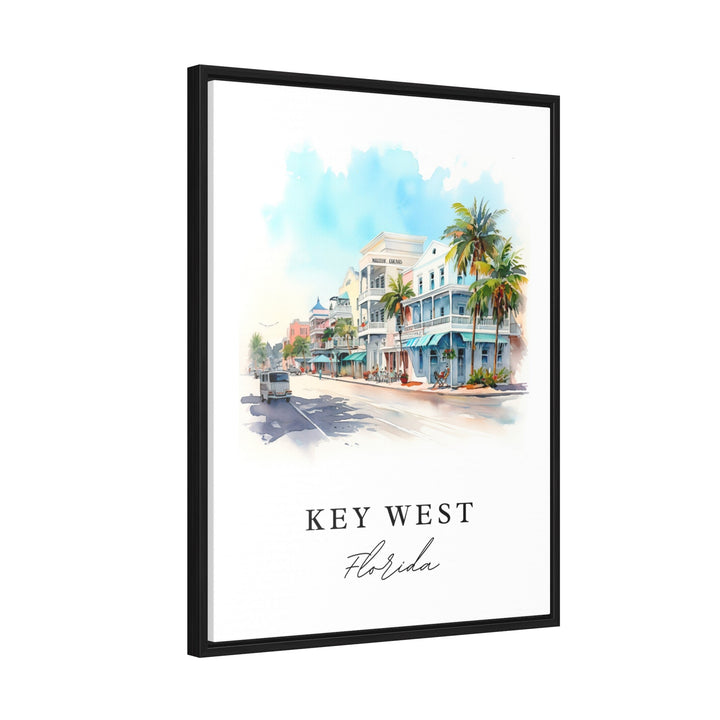 Key West traditional travel art - Florida, Florida Keys poster print, Wedding gift, Birthday present, Custom Text, Perfect Gift