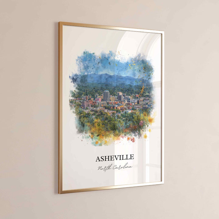 Asheville, North Carolina – Watercolor Art Print