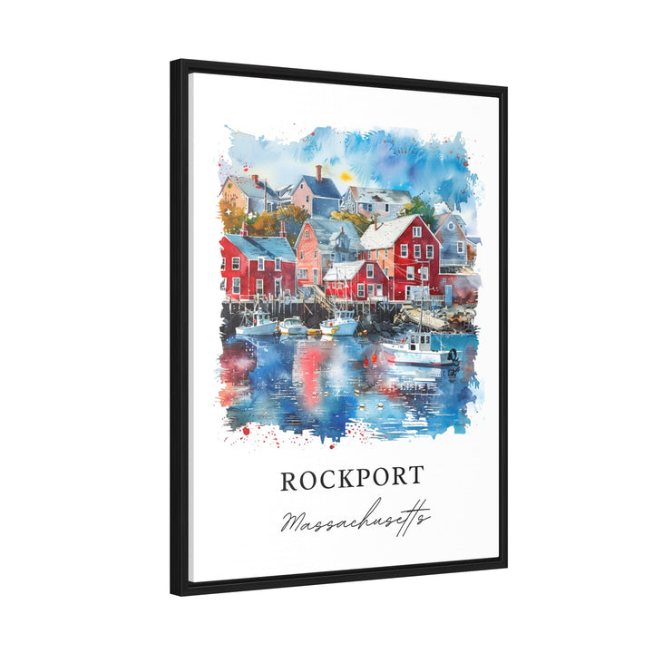 Rockport MA Wall Art, Rockport Mass Print, Gloucester MA Watercolor, Rockport MA Gift,