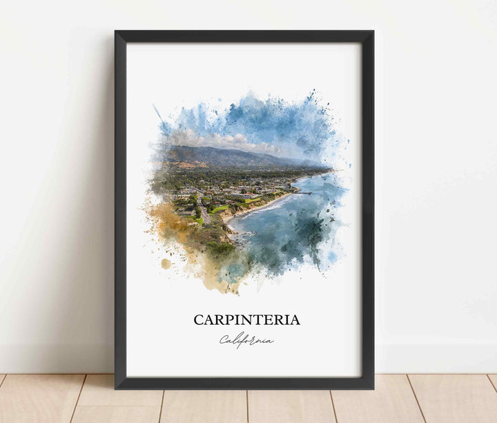 Carpinteria, CA – Watercolor Art Print