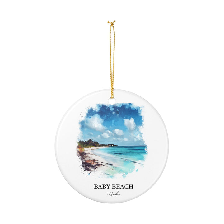 Baby Beach Aruba Ornament: Unique Baby Beach Souvenir, Baby Beach Xmas Decor, and Authentic Baby Beach Aruba Gift