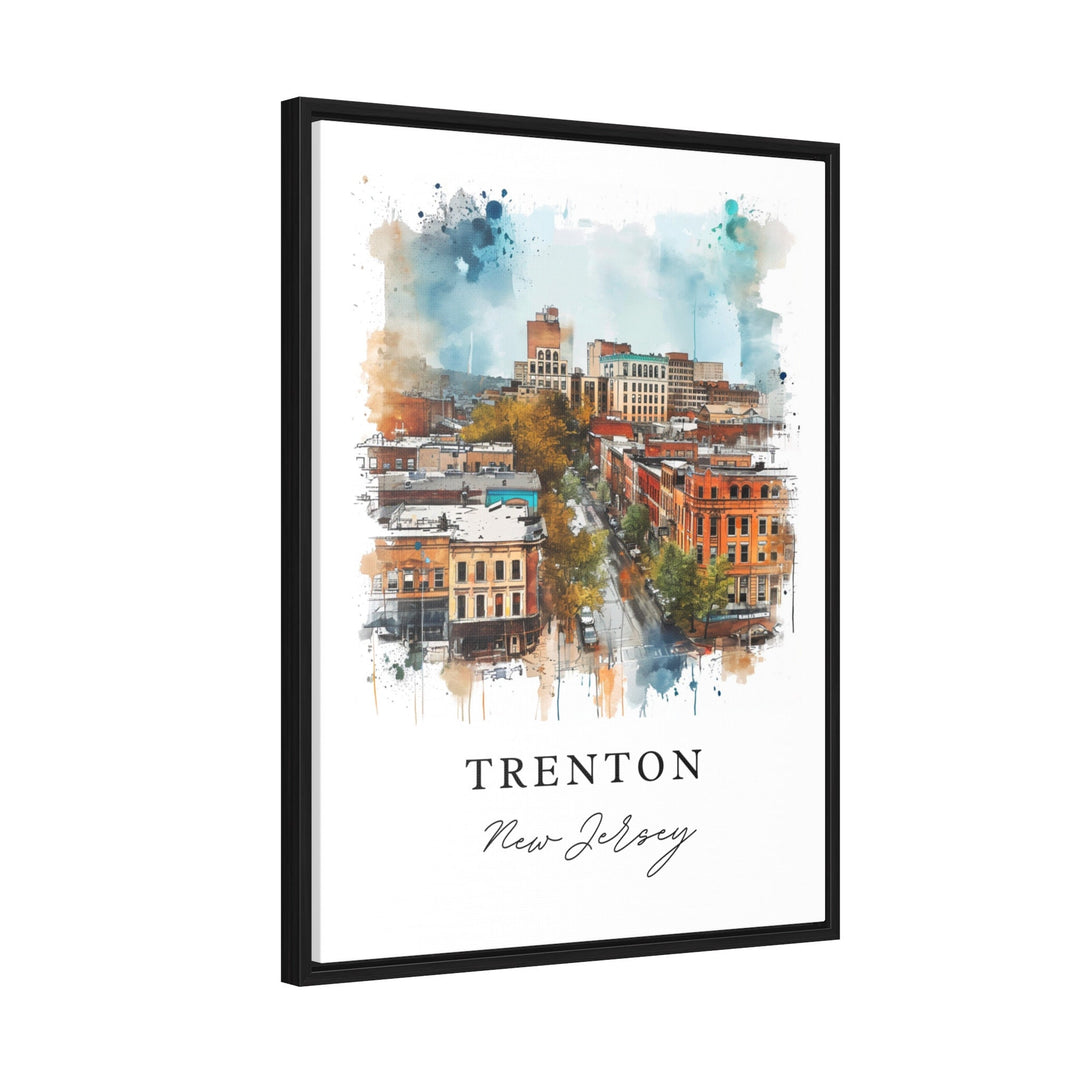 Trenton NJ wall art - New Jersey, Trenton print, Trenton Wedding gift, Trenton Birthday present, Custom Text, Perfect Gift