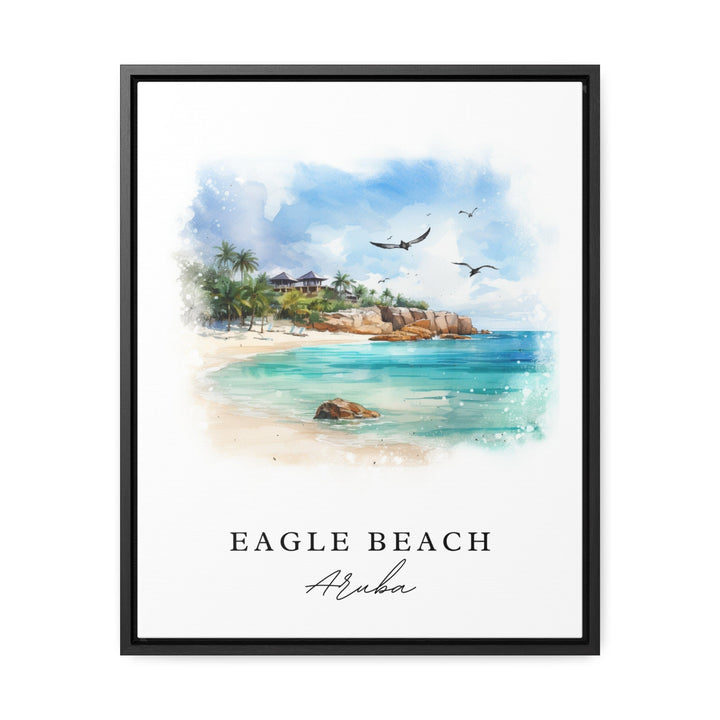 Eagle Beach Aruba wall art - Aruba, Eagle Beach poster, Eagle Beach Wedding gift, Birthday present, Custom Text, Personalised Gift