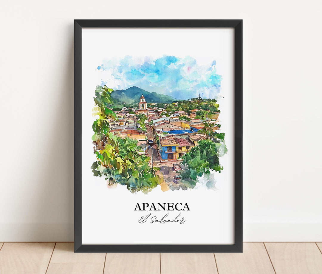 Apaneca, El Salvador – Watercolor Art Print