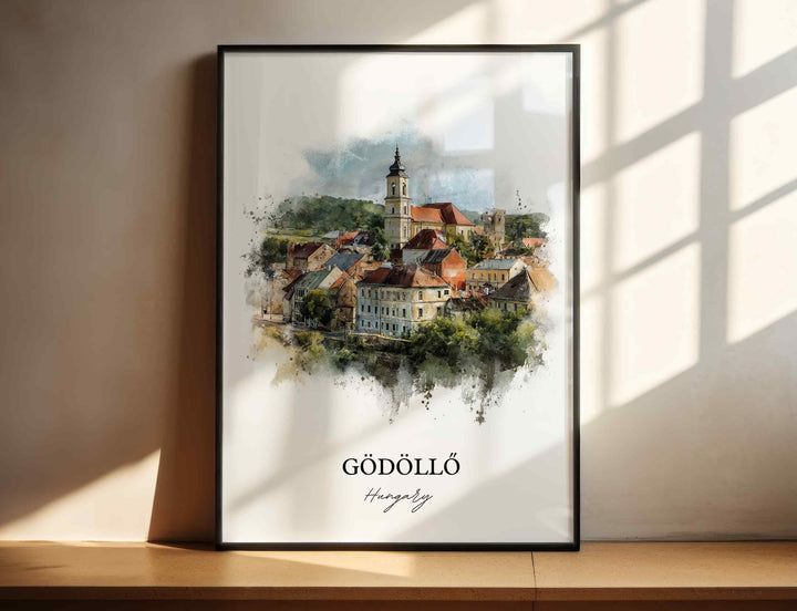 Gödöllő, Hungary – Watercolor Art Print