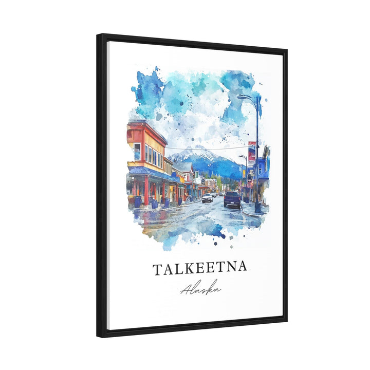 Talkeetna AK Wall Art, Talkeetna Print, Talkeetna Watercolor Art, Matanuska-Susitna Gift,