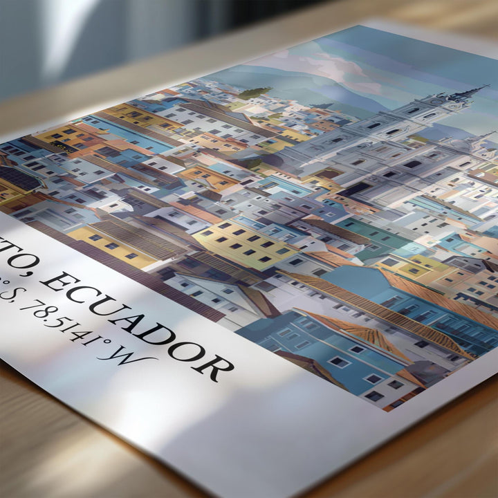 Quito, Ecuador – Watercolor Art Print