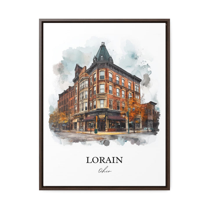Lorain, Ohio, USA – Watercolor Art Print