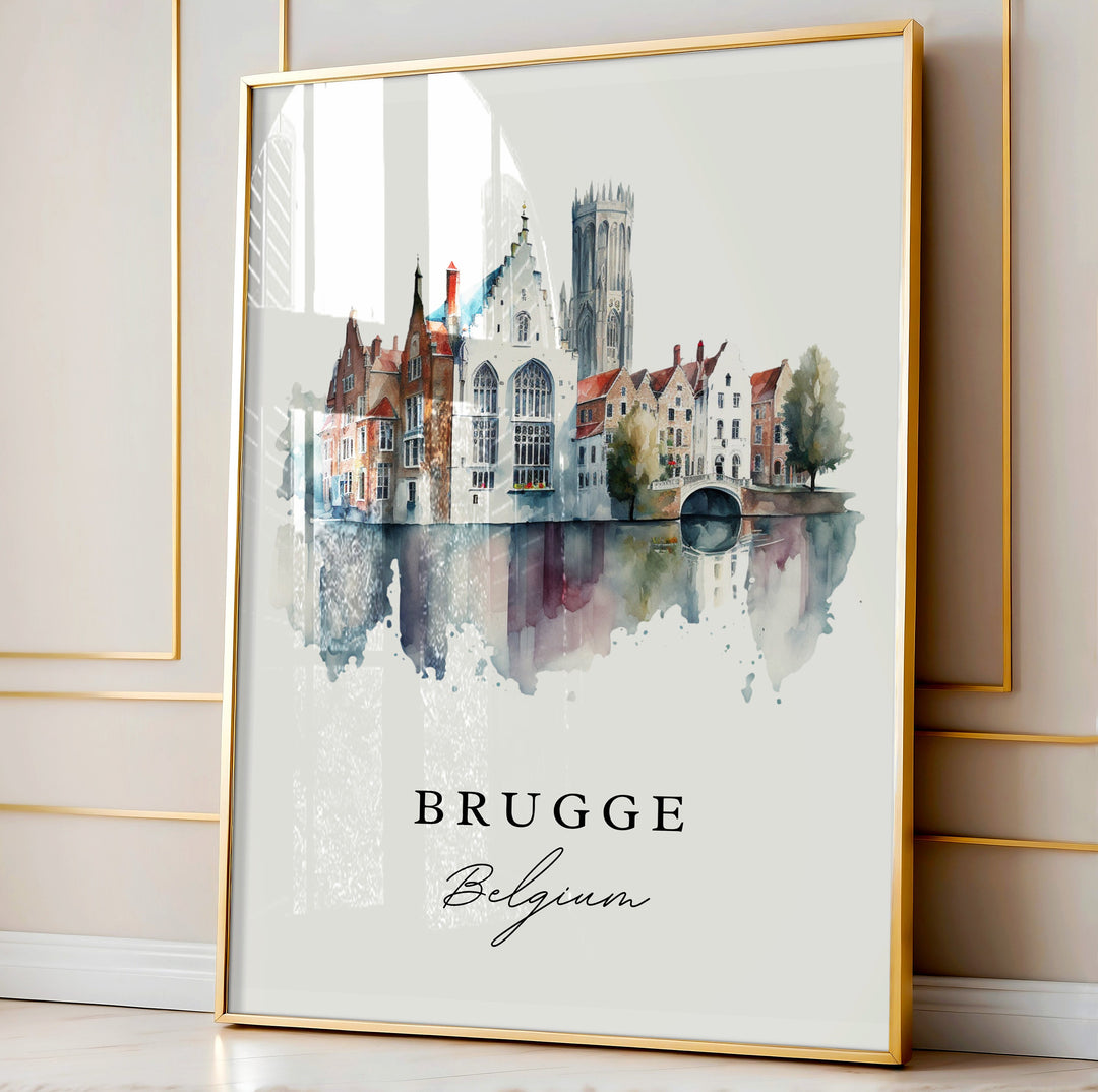 Brugge Wall Art - Belgium Print