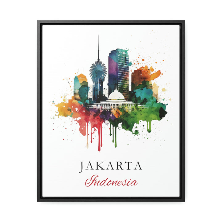 Jakarta Indonesia wall art - Indonesia, Jakarta poster, Jakarta Wedding gift, Birthday present, Custom Text, Personalised Gift