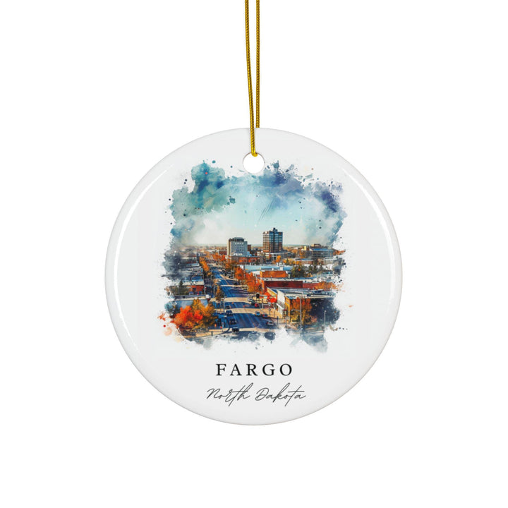 Fargo ND Ornament: Unique Fargo Souvenir, Fargo Xmas Decor, and Authentic Fargo North Dakota Gift