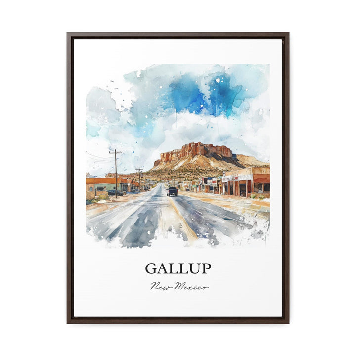 Gallup NM Wall Art, Red Rock Park Print, New Mexico Watercolor Art, Gallup New Mexico Gift, Travel Print, Travel Poster, Housewarming Gift